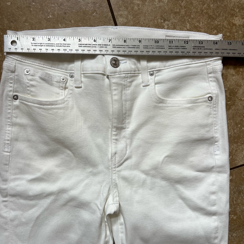 NWOT AYR The Pop In Salt Water Straight Ankle Jeans Size 30 - Picture 10 of 13